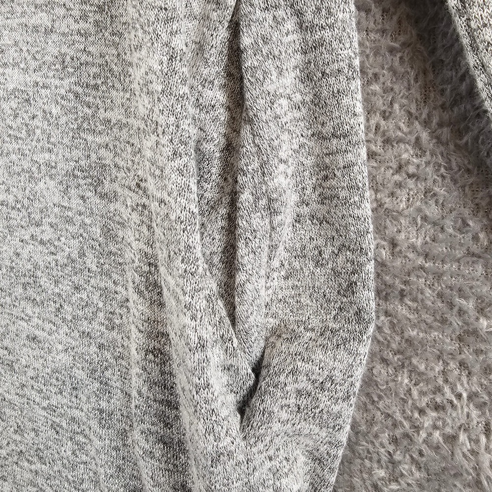 Wilfred Free Aritzia Grey Heathered V-Neck Tunic Pockets Long Sleeve Top XS - Picture 6 of 6